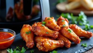 découvrez la recette parfaite pour préparer des ailes de poulet épicées dans votre air fryer. croquantes à l'extérieur et juteuses à l'intérieur, nos conseils vous aideront à réaliser ce plat savoureux qui ravira vos papilles.
