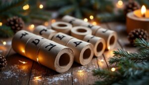 découvrez comment réaliser facilement un calendrier de l’avent original en utilisant des rouleaux de papier toilette : une activité manuelle simple, ludique et écologique pour partager la magie de noël en famille !