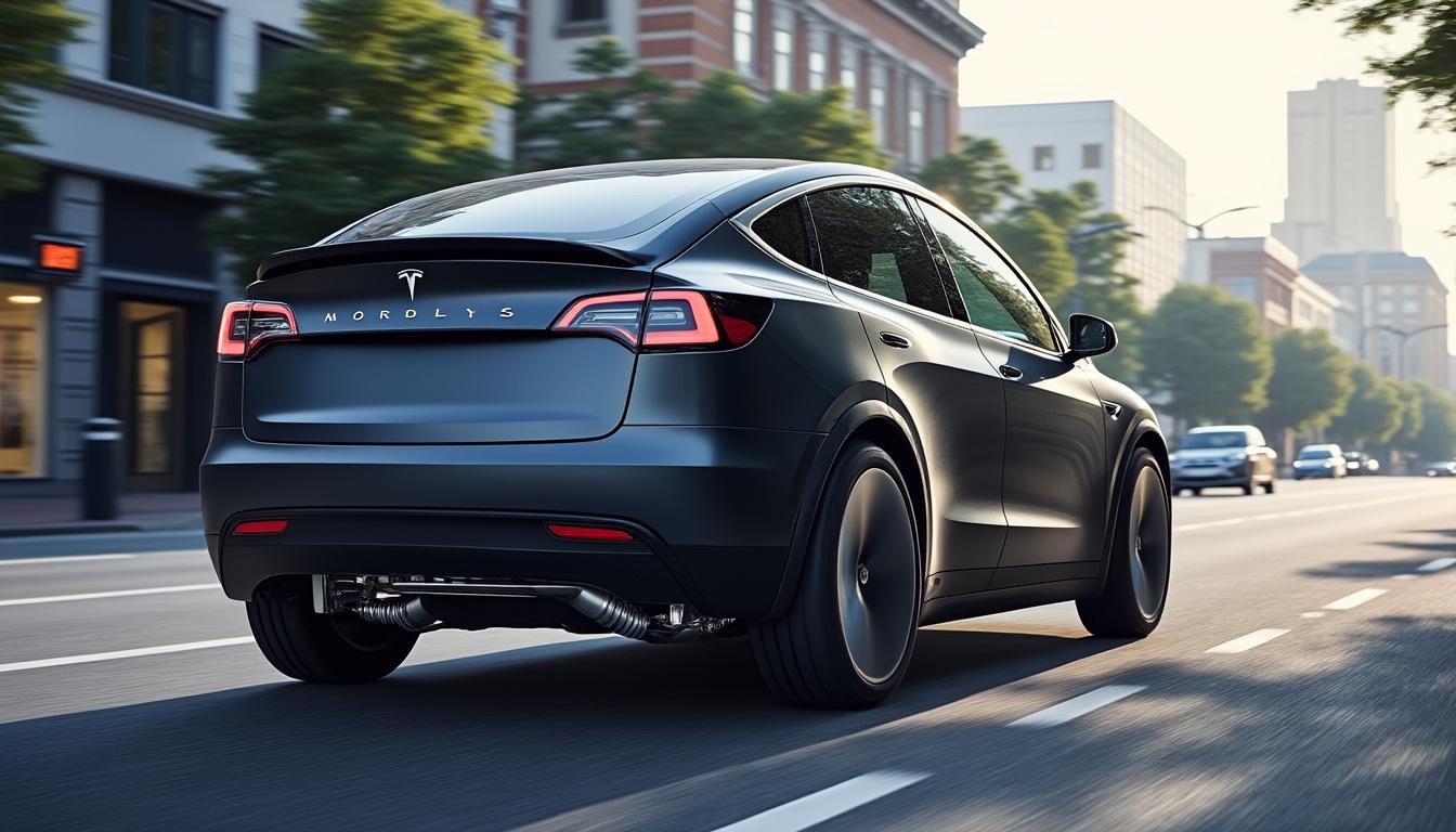 découvrez les innovations technologiques du double volant amortisseur conçu pour la tesla model y, améliorant la stabilité et le confort de conduite.