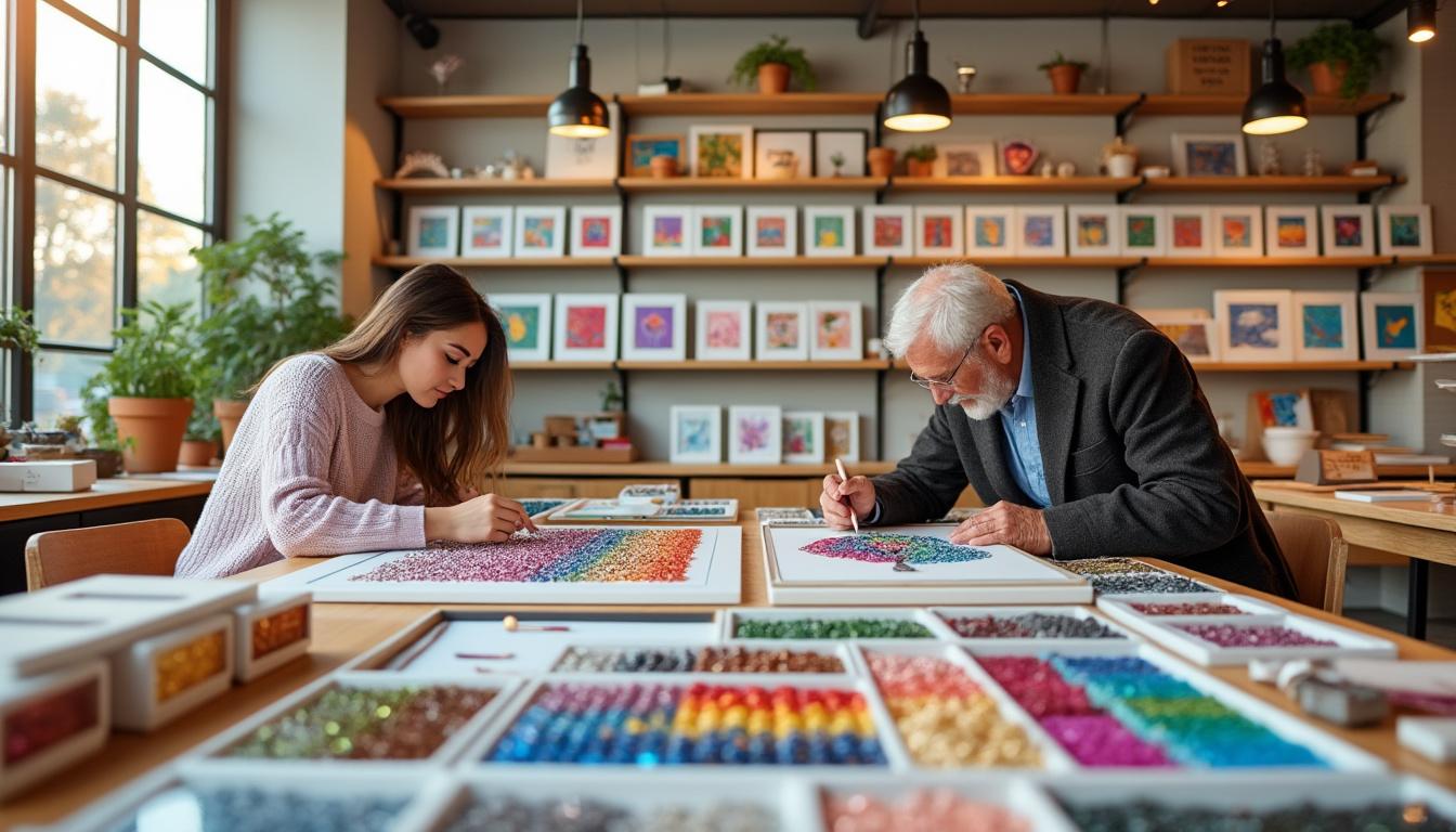 découvrez comment les boutiques de diamond painting révolutionnent l'artisanat moderne en alliant créativité, précision et détente pour tous les passionnés.