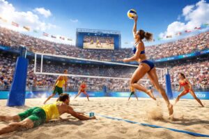 suivez en temps réel le calendrier et les résultats du beach-volley aux jeux olympiques d'été pour ne rien manquer des exploits des athlètes.