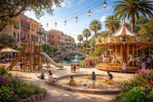 découvrez le parc vénitien à argelès-sur-mer, une plaine de jeux idéale pour toute la famille avec des activités ludiques et espaces verts pour petits et grands.