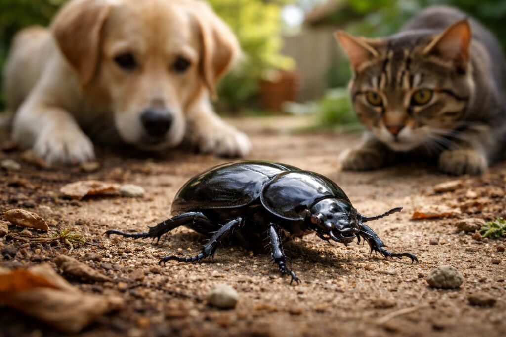découvrez les raisons pour lesquelles le scarabée noir représente un danger pour vos animaux domestiques et apprenez à les protéger efficacement.